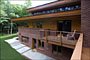 Custom home exterior view Frank lloyd wright inspired custom home plans by former taliesin fellow